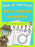 ESL Reading Challenge  true or not true? Be a reading detective