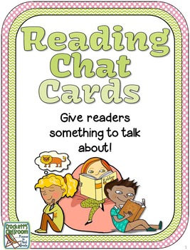 Preview of Reading Chat Cards, Thinking stems for Literary and Informational Text