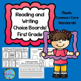 Reading Choice Board! First Grade Back to School Packets
