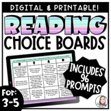 Reading Choice Boards | Reading Response Prompts
