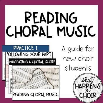 Preview of Reading Choral Music