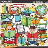 Reading and Literacy Clip Art: Bookworms (Kate Hadfield Designs)