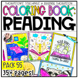 Reading Coloring Pages | Coloring Sheets | Reading Coloring Book