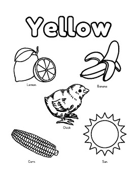 Reading Colors Coloring Book Learn Color Words Pictures Preschool ...