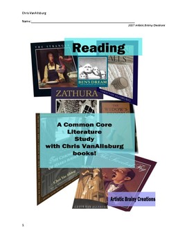 Preview of Reading Common Core with Chris VanAllsburg Books, Workbook