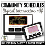 Reading Community Schedules Digital Activity