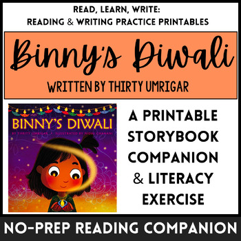 Preview of Reading Companion for "Binny's Diwali" Story (No-Prep Read-Along Packet)(Autumn)