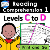 Reading Comprehension 1 - Levels C & D | Phonics | Writing