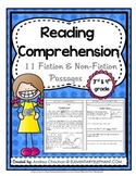 Reading Comprehension - 11 Passages for 3rd & 4th grade by