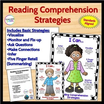 Reading Comprehension Strategies Posters for Grades 2-4 by Teacher Features