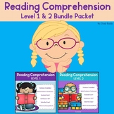 Reading Comprehension Worksheets Bundle (Differentiated Li