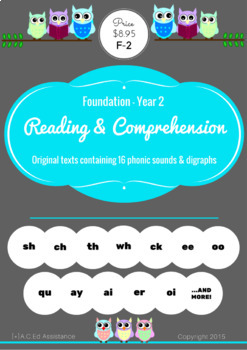 Preview of Reading Comprehension - Focusing on 16 Digraphs *GROWING BUNDLE*