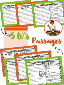 Preview of Ask and Answer Questions RL2.1- Reading Comprehension Passages