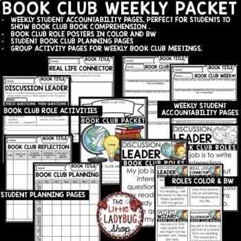 book club activities literature circles for any book reading response