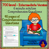 Reading Comprehension 700 level 6 minute solution questions