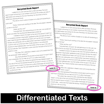 Reading Comprehension Activities | 4th and 5th Grade Reading Centers