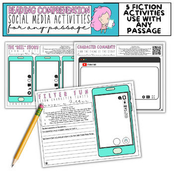 Reading Comprehension Activities For Any Passage Plus Passages 