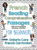 Core French Reading Comprehension Activities with Listenin
