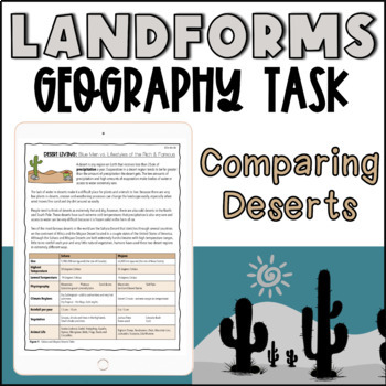 Preview of Reading Comprehension Activity - Comparing Landform Use | Ontario Geography