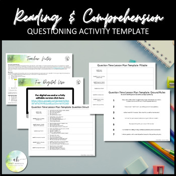 Preview of Reading & Comprehension Activity: Template