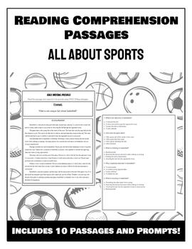 Preview of Reading Comprehension: All About Sports!