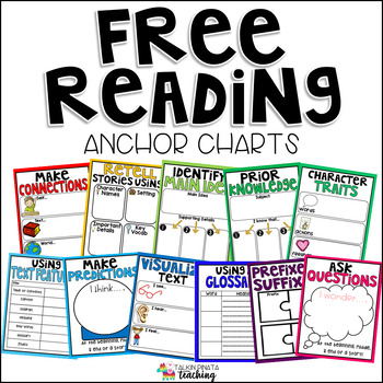 Free Reading Anchor Charts By Teach With Ashley Tpt