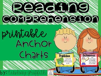 Preview of Reading & Comprehension Anchor Charts