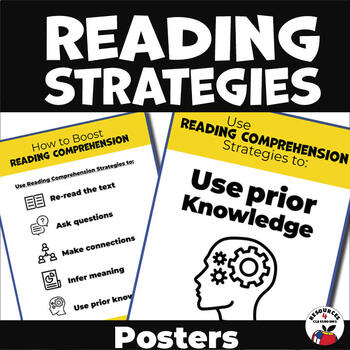 Preview of Reading Strategies Posters, Anchor Charts, Reading Comprehension Skills