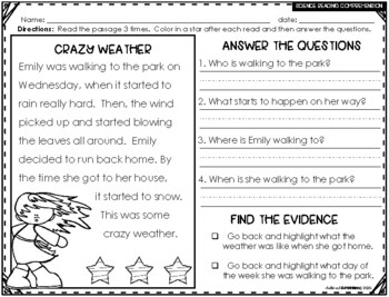 reading comprehension answering wh questions science edition 2 levels