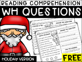 Reading Comprehension Answering WH Questions {holiday vers
