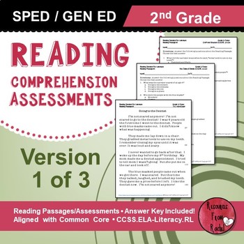 Preview of Reading Comprehension Assessments (2nd) Version 1