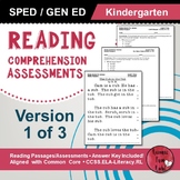 Reading Comprehension Assessments (Kindergarten) Version 1