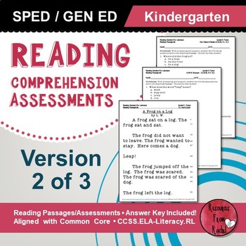 reading comprehension for kindergarten 2
