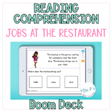 Reading Comprehension BOOM™️ Cards: Jobs At The Restaurant