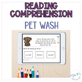 Reading Comprehension BOOM™️ Cards: Pet Wash   - Practice 