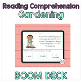 Reading Comprehension BOOM™️ Cards: Planting a Garden Story