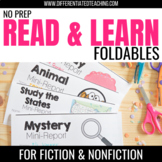 Reading Comprehension Foldable Style Notes: Fiction & Nonf