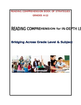 Preview of Reading Comprehension Book of Strategies: Grades 4-12
