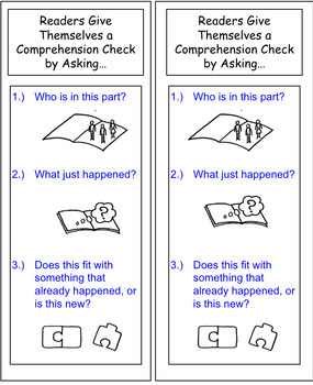 Preview of Reading Comprehension Bookmark