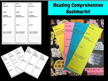 Preview of Reading Comprehension Bookmarks