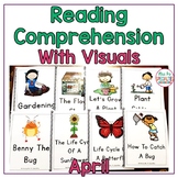 Spring Reading Comprehension Books With Picture & Visual Choices