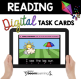 Reading Comprehension Boom Cards - Self Checking digital t