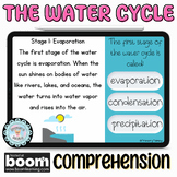 Water Cycle Reading Comprehension Boom™ Cards