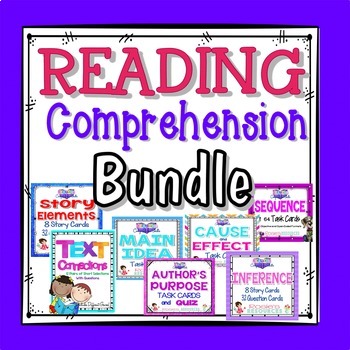 Reading Task Cards Bundle by Rose Kasper's Resources | TPT