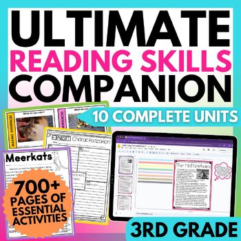 Preview of Reading Comprehension Bundle - Strategies & Skills Supplement for 3rd Grade