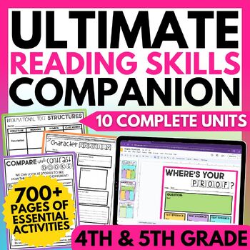 Preview of Reading Comprehension Bundle - Strategies & Skills Supplement 4th & 5th Grades