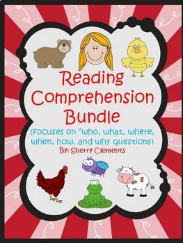 Preview of Reading Comprehension Bundle | Wh Questions
