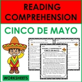 Reading Comprehension: CINCO DE MAYO WORKSHEETS