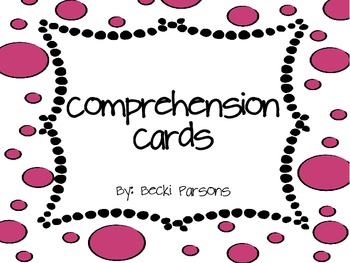 Preview of Reading Comprehension Cards