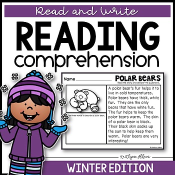 Preview of Reading Comprehension Check - Winter Passages